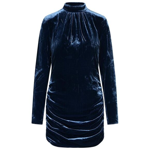 Rotate 'Vilma' Dress In Blue Silk Blend Women